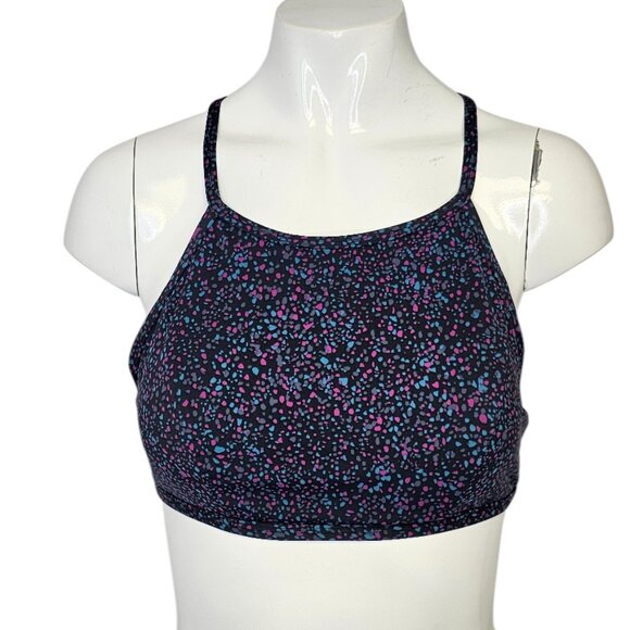 Lululemon See The Sea Swim Top Terrazzo Black Multi, Bikini, Swimwear, 4/6 - Picture 1 of 7